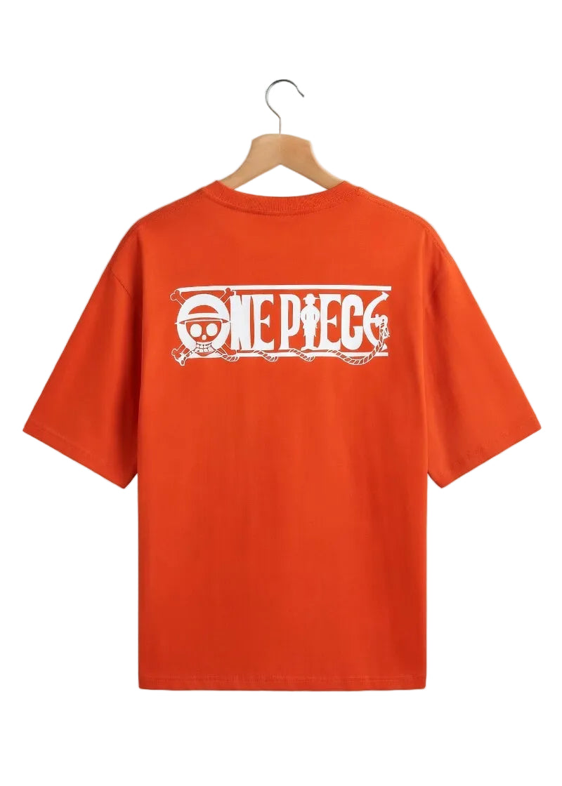 Luffy Rust Oversized Graphic T-Shirt