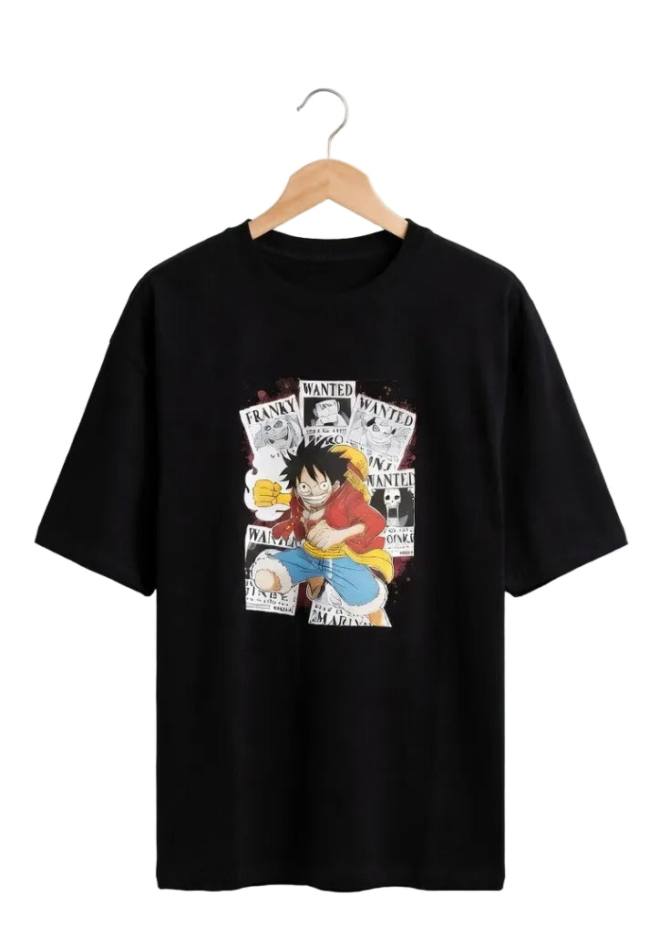 Wanted Black Oversized Graphic T-Shirt