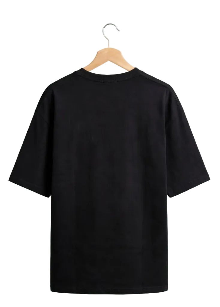 Wanted Black Oversized Graphic T-Shirt