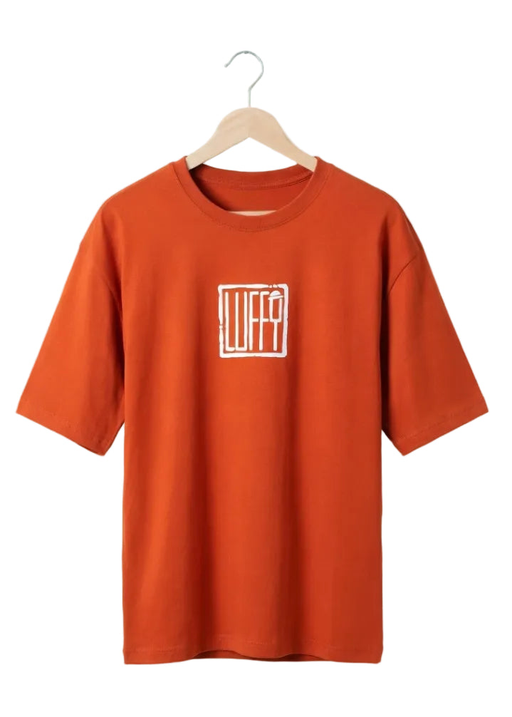 Luffy Rust Oversized Graphic T-Shirt