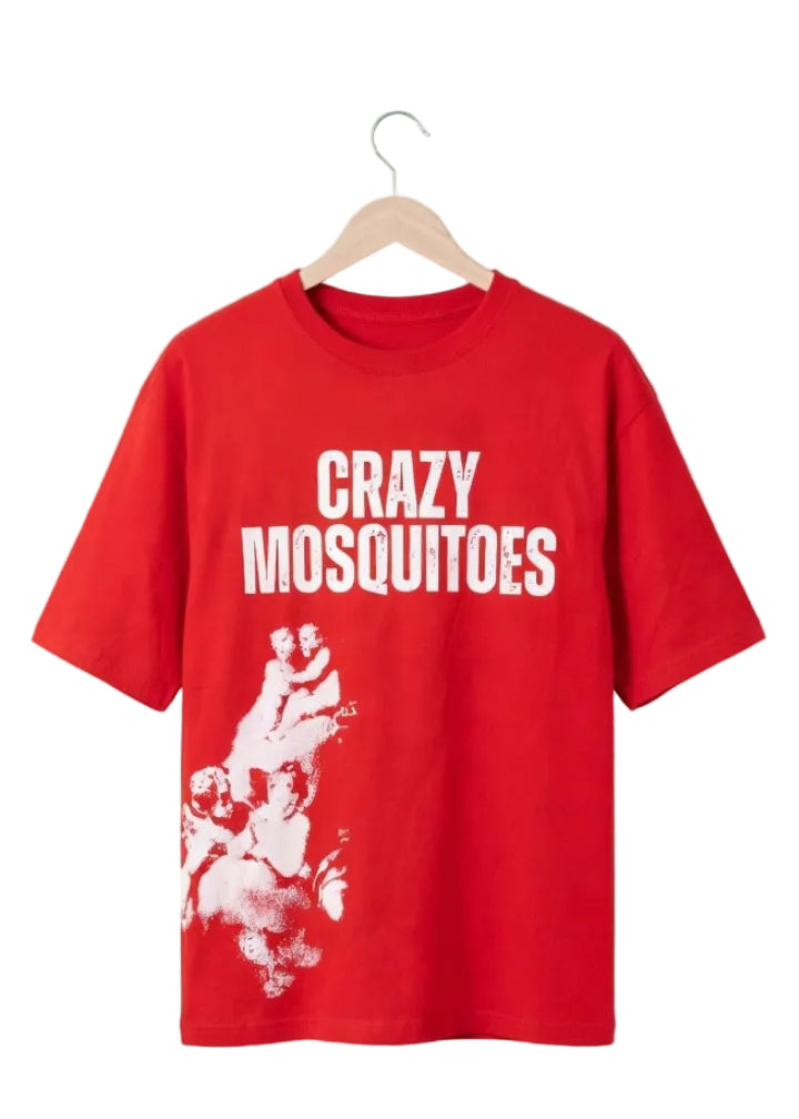 Crazy Mosquito Oversized Graphic T- Shirt