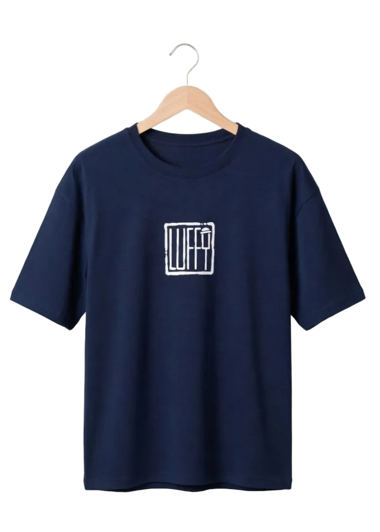 Luffy Navy Oversized Graphic T-Shirt